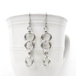 Elegant Silver Dangle Earrings